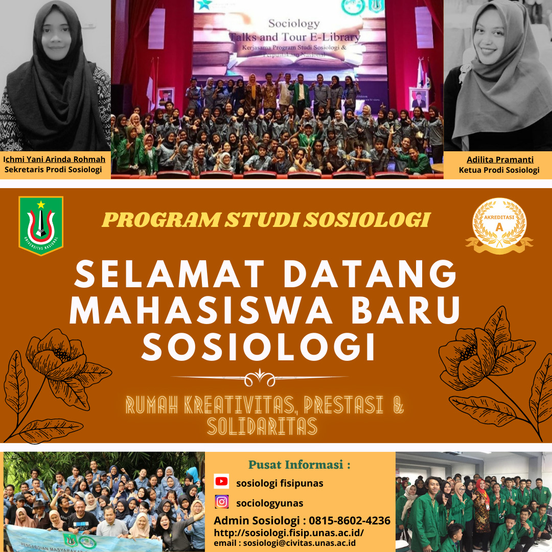 You are currently viewing Selamat Datang Mahasiswa Baru Sosiologi Fisip Universitas Nasional