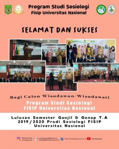 Read more about the article Yudisium Program Studi Sosiologi Semester Ganjil dan Genap T.A 2019/2020