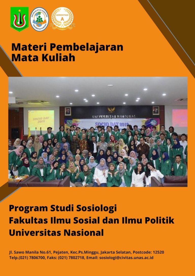 Materi Pembelajaran – Program Studi Sosiologi Universitas Nasional