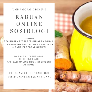 Read more about the article Rabuan Online Sosiologi 7 Oktober 2020