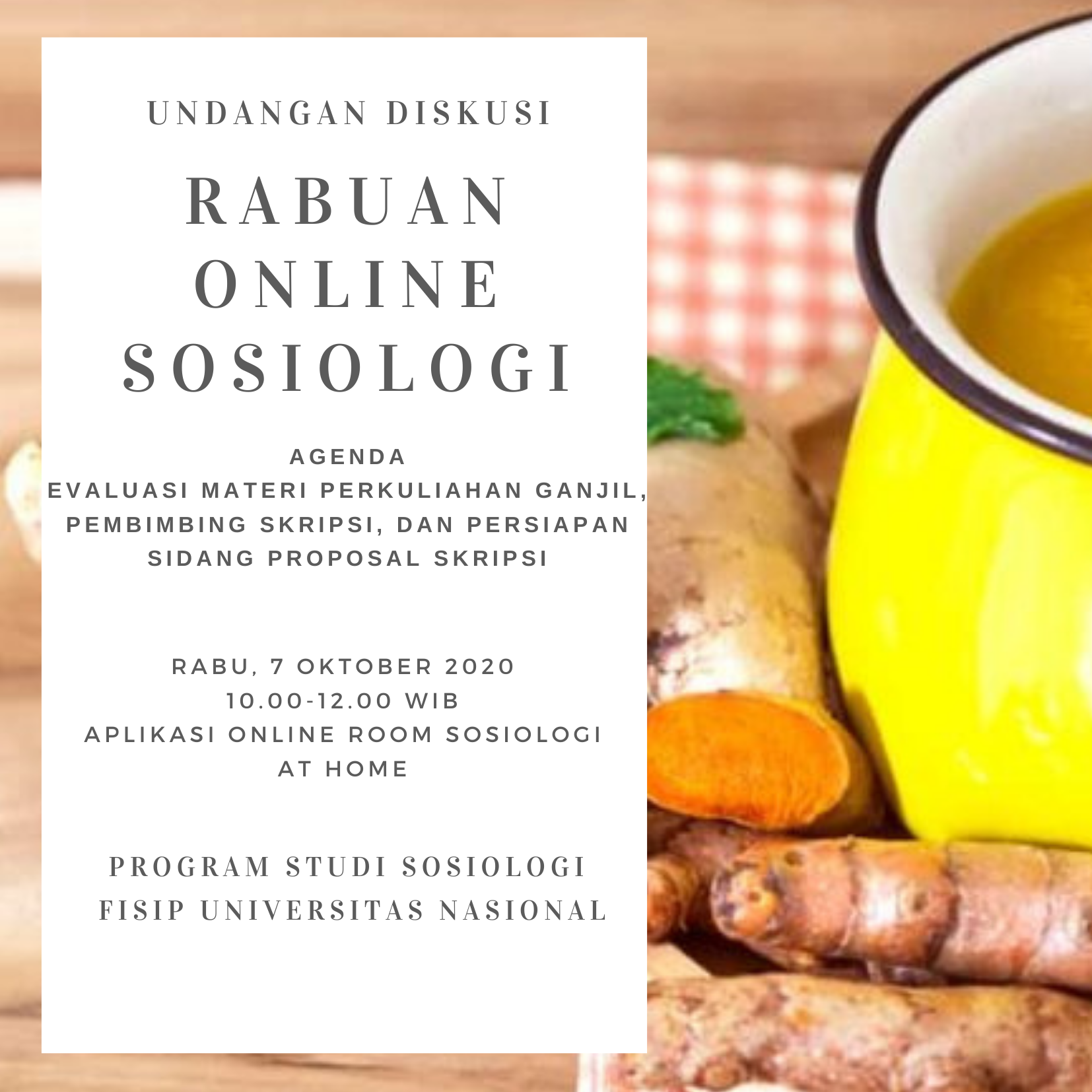 You are currently viewing Rabuan Online Sosiologi 7 Oktober 2020