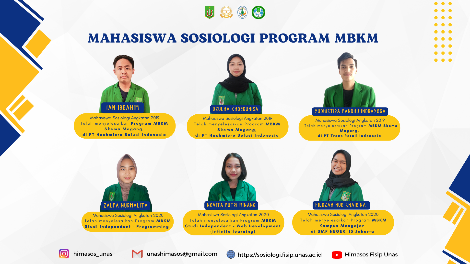 Read more about the article Program Merdeka Belajar – Kampus Merdeka (MBKM) Mahasiswa Sosiologi Batch 3