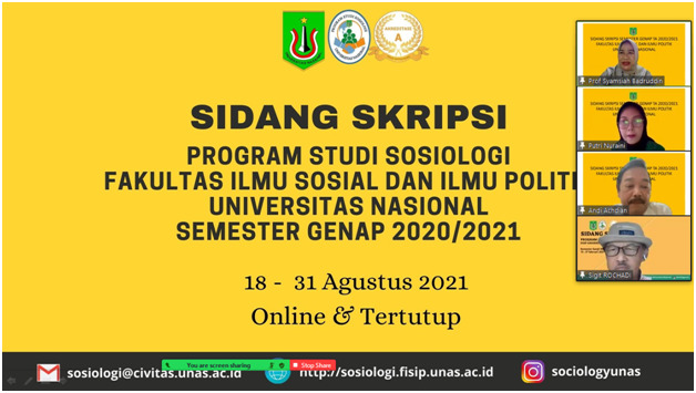 You are currently viewing Sidang Proposal Skripsi Program Studi Sosiologi 18 – 31 Agustus 2021