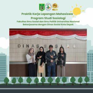 Read more about the article Praktik Kerja Lapangan Mahasiswa Prodi Sosiologi FISIP UNAS di Dinas Sosial Kota Depok Tahun 2024
