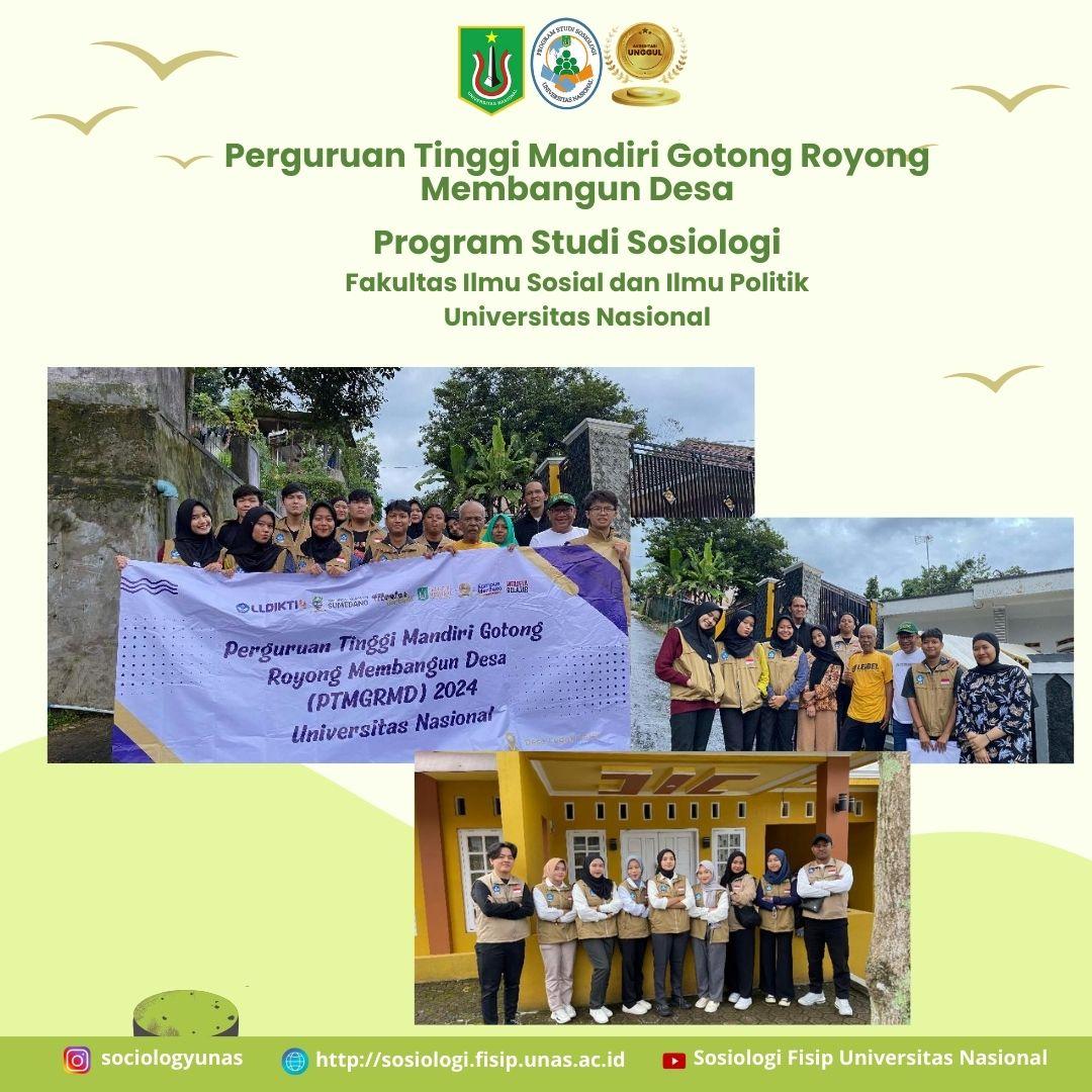 Read more about the article Perguruan Tinggi mandiri Gotong Royong Membangun Desa Bersama Prodi Sosiologi FISIP UNAS Tahun 2024