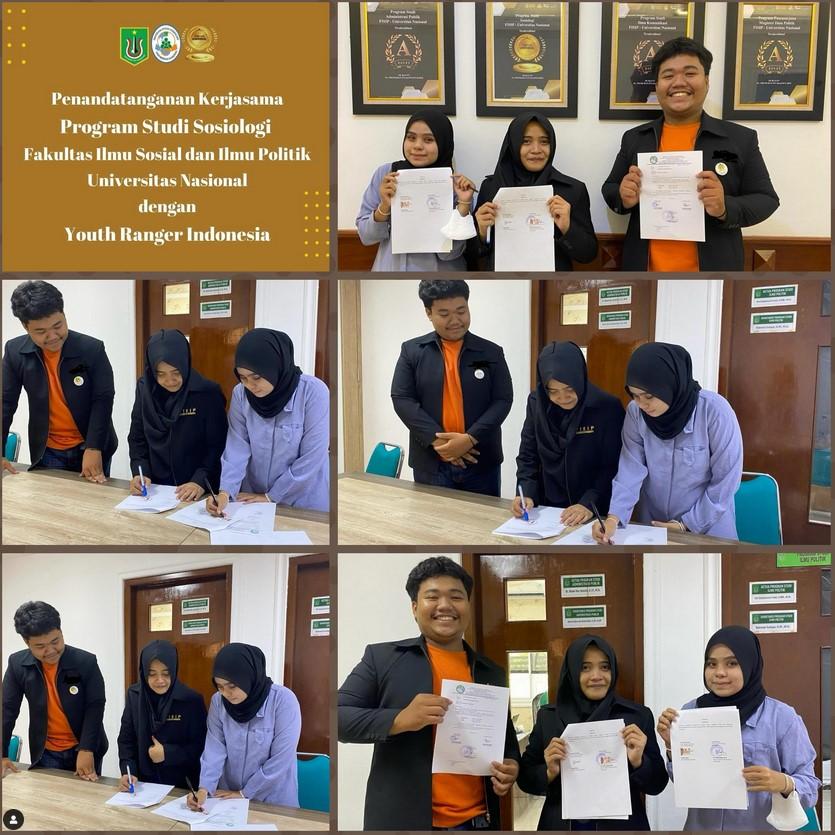 You are currently viewing Penandatanganan Kerjasama Prodi Sosiologi FISIP UNAS dengan Lembaga Youth Ranger Indonesia