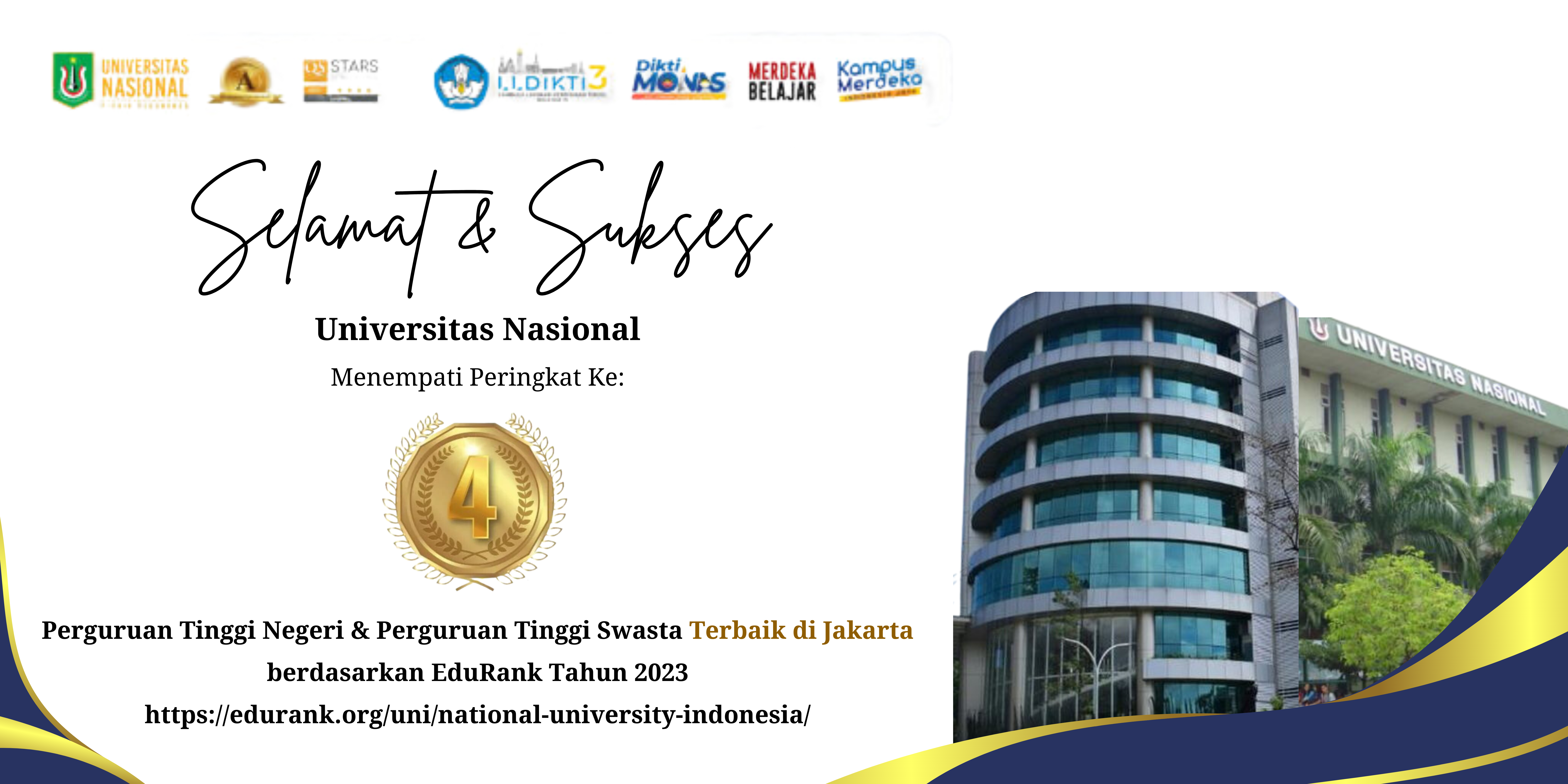 SELAMAT DAN SUKSES – Program Studi Sosiologi Universitas Nasional
